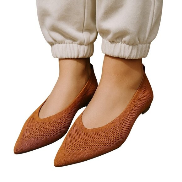 Everlane The 40 Hour Flat - Womens Pointed Toe Knit Shoes - Size 9 - Comfortable - Picture 2 of 11